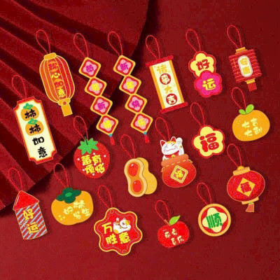 Bộ 72 Dây Treo Trang Trí Tết Hình Rồng -Trang Trí Chậu Cây Năm Mới, Dây Treo Cành Mai, Cành Quât, Cành Đào Cho Mọi Nhà - HÀNG CHÍNH HÃNG MINIIN