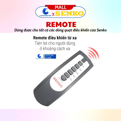 Remote Điều Khiển Quạt Senko Model TR1683, TR1628, TR1428, TR828, DR1608, hàng chính hãng