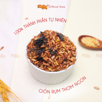 Gạo lứt giảm cân ăn liền Mailey hũ 300g - gạo lứt sấy rong biển/cháy tỏi ăn kiêng healthy eat clean