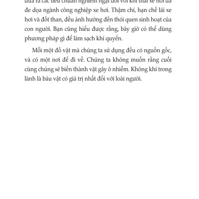 Trả Lại Tôi Bầu Khí Quyển Trong Lành