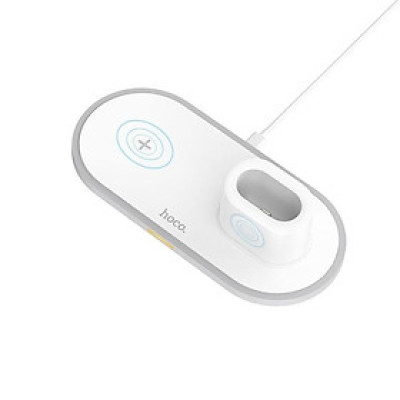 Sạc Không Dây Hoco CW21 3 in 1 - Hàng chính hãng