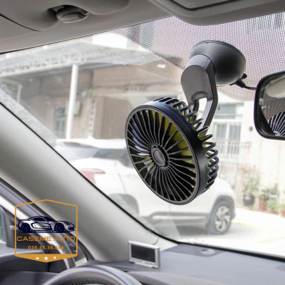 Quạt máy đơn mini gắn taplo và kính xe ô tô F403. Công suất 5W - Hàng Nhập Khẩu