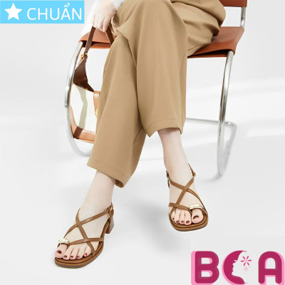 Giày xăng đan xỏ ngón nữ đế thấp màu đen 3p RO569 ROSATA tại BCASHOP kết hợp điểm nhấn tại ngón cái độc đáo, sang trọng