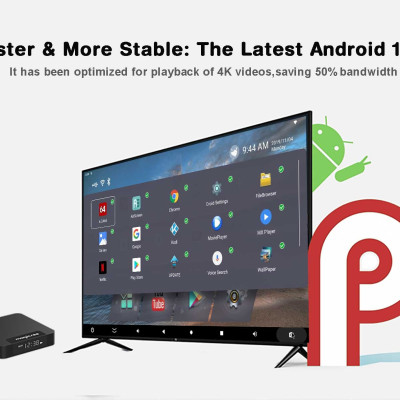 Android tivi box MAGICSEE N5 MAX X4 Ram 4G Android 11, S905X4, wifi 2 băng tần, bluetooth cài sẵn phim HD, truyền hình cáp miễn phí vĩnh viễn - Hàng nhập khẩu