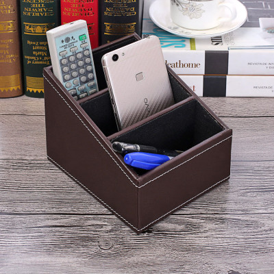 Khay cắm bút văn phòng, cốc cắm bút bằng da cao cấp