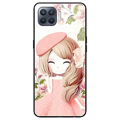 Ốp lưng dành cho Oppo A93 - F17 Pro mẫu Anime Cô Gái Váy Bông