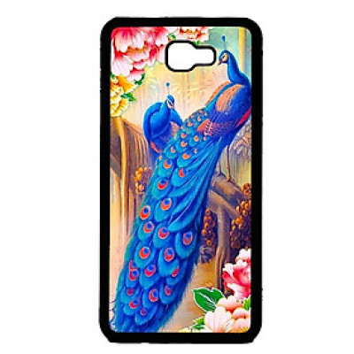 Ốp lưng cho Samsung Galaxy J7 Prime mẫu chim công 2 - Hàng chính hãng