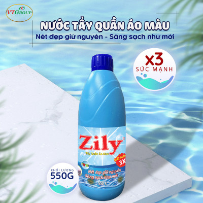 Nước Tẩy Quần Áo Màu Zily Chai 550g