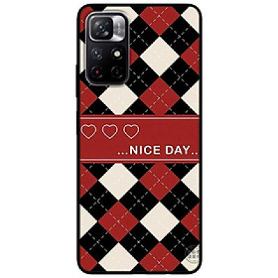 Ốp lưng dành cho Xiaomi Redmi Note 11 5G - Redmi Note 11T - Redmi Note 11S mẫu Nai Day Đỏ Đen