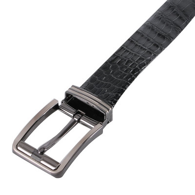  Dây nịt nam da cá sấu Huy Hoàng nguyên con bụng 4P đầu kim nhiều màu HJ4757-58-59-80-81-82 -