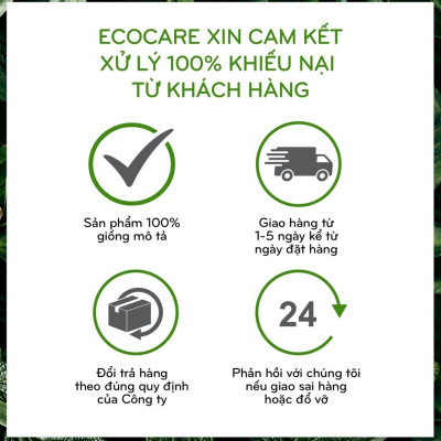 Nước Giặt Đồ Lót Hữu Cơ ECOCARE 300ml Giảm 99% Vi Khuẩn, Tẩy Ố Hiệu Quả, Hương Cam Bạc Hà Thơm Mát