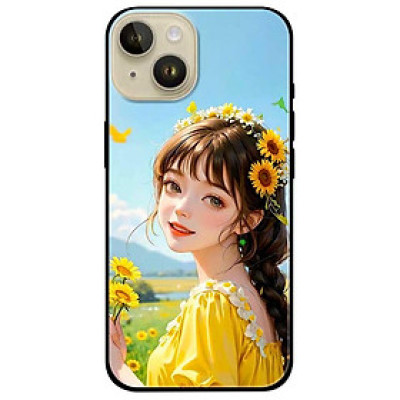 Ốp lưng cho IPhone 15 - 15 Plus - 15 Pro - 15 Pro Max - 16 - 16 Plus - 16 Pro - 16 Pro Max - Mỹ Nữ Áo Vàng - Hàng Chính Hãng