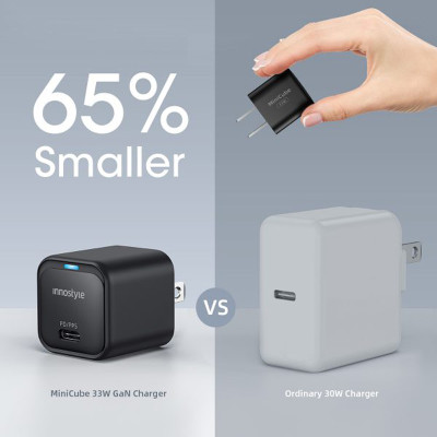 Sạc nhanh Innostyle MiniCube GAN II 33W PD/QC3.0 & PPS - IC33PD- Hàng chính hãng
