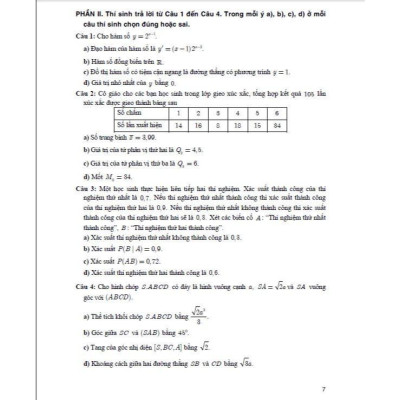 Sách - Bộ Đề Ôn Tập Thi Tốt Nghiệp THPT Môn Toán - Thích Hợp Dùng Cho Các Kì Thi Đánh Giá Năng Lực - Hồng Ân