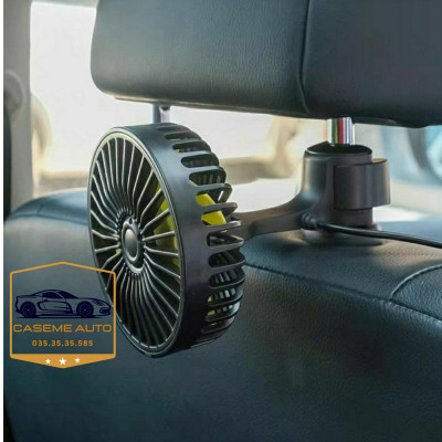 Quạt Ô Tô Điện Cho Ghế Sau Quạt Ghế Sau Ô Tô Tiện Dụng Với 3 Tốc Độ Gió - Hàng Chính Hãng