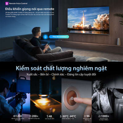 [SP Mới 2025] Smart Tivi Toshiba 65 inch AI 4K UHD 65C350RP, Giao Hàng Toàn Quốc, Bảo Hành 24 Tháng, Hàng Chính Hãng