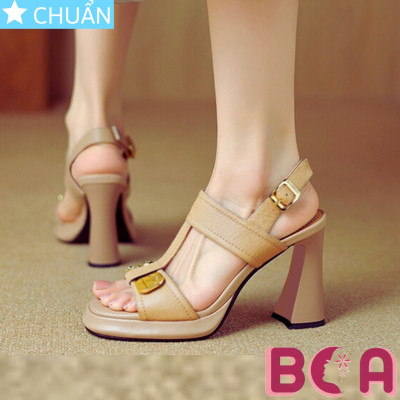 Giày cao gót nữ hở mũi 8p RO656 ROSATA tại BCASHOP thiết kế thời trang, sành điệu cùng gấu vàng siu cute