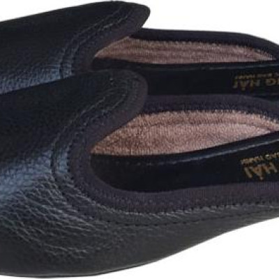 Dép bít mũi TRƯỜNG HẢI da bò thật mềm mại không bong tróc đế cao su chồng mòn êm ái BMN0361