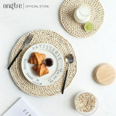 Đĩa bèo thủ công/ Miếng lót ly cốc bèo/ phụ kiện decor chụp ảnh/ Tấm lót bèo tròn 12/20/30/37/50cm | ongtre (Vietnam)