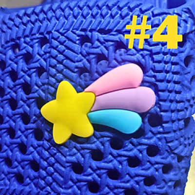 Sticker Jibbitz Phụ Kiện Nhựa Trang Trí, Gắn DÉP TỔ ONG Đa Mẫu, Đa Sắc Màu ‘’SIÊU CHẤT’’