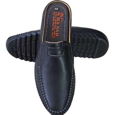 Dép bít mũi nam da bò thật HÀ NAM cao cấp GSB2046