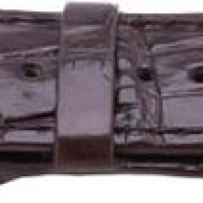 Dây Đồng Hồ Da Cá Sấu Size Lớn  Huy Hoàng HT8209 - Nâu Đất