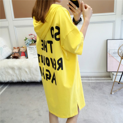 Áo Thun Tay Dài Liền Nón Xinh Xắn Dành Cho Nữ