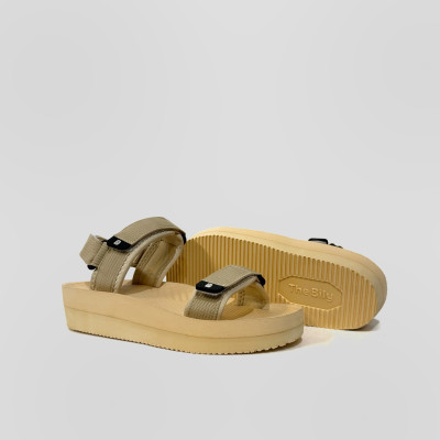 Giày Sandal Nữ The Bily 03W Quai Ngang - Màu Kem BL03WK 