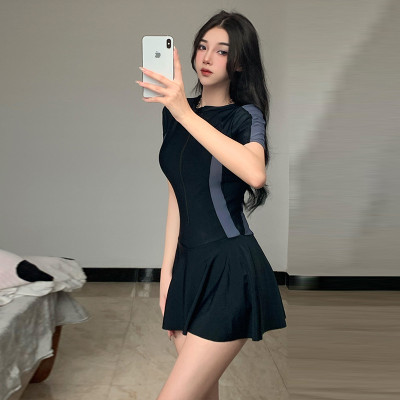 BIKINI, ĐỒ BƠI NỮ DẠNG VÁY MÀU ĐEN CỰC SANG ( CÓ SIZE ĐẠI )