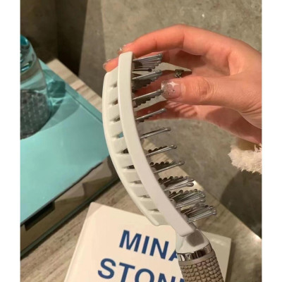 Lược gỡ rối,tạo phồng tóc,lược sấy tạo kiểu tóc bán nguyệt cỡ lớn chuyên dùng trong salon tóc