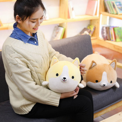 Thú nhồi bông hình chó Corgi đáng yêu TNB234 - Màu ngẫu nhiên