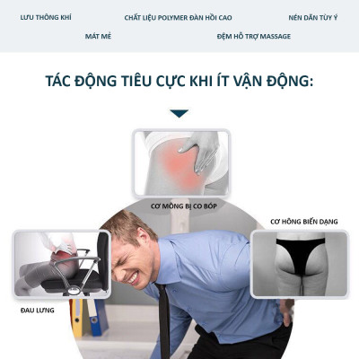 Đệm lót ghế, đệm gel tổ ong thoáng khí lót ghế ngồi, thoải mái tiện lợi phù hợp với mọi người