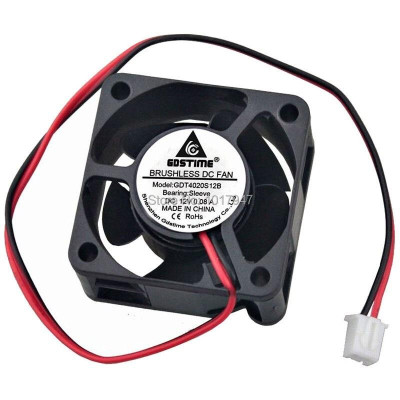 1 Quạt Tản Nhiệt Mini Dc 12v 2pin 40mm 40x40 X 20mm 4020 4cm Cho Máy Tính