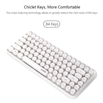 Bàn phím Bluetooth Ajazz 308i Nắp phím tròn 10m Kết nối Bluetooth 84 Phím cho Windows 2000, Windows XP, Windows ME