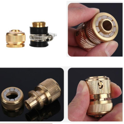  Bộ dây vòi xịt nước rửa xe, tưới cây . tăng áp 3 lần, loại 7m, 10m 206701-2 đầu đồng, cút đồng