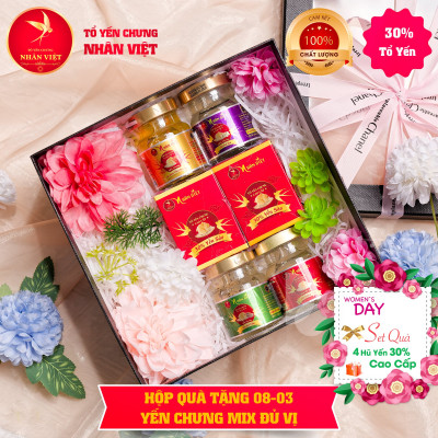 Quà tặng Quốc tế Phụ nữ 8/3 Yến sào Nhân Việt - MẪU 02