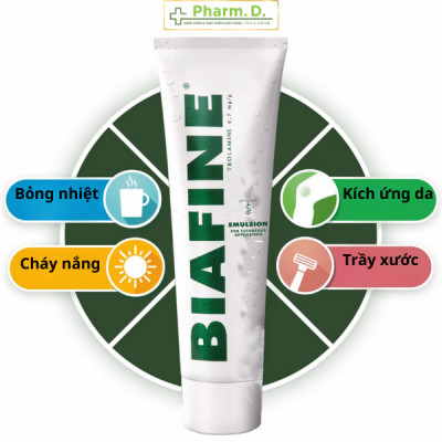 [CHÍNH HÃNG] Kem Làm Dịu Vết Phỏng Biafine Emulsion 93G Janssen Kem Bôi Phỏng, Ban Đỏ Thứ Phát