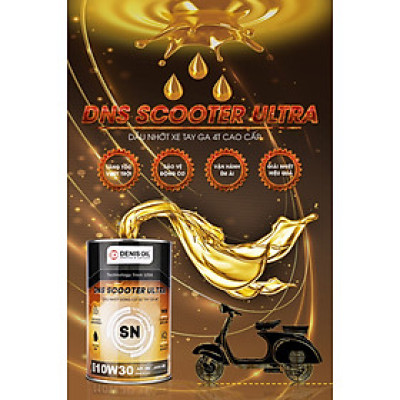 Dầu Nhớt DENIS OIL Cho Động Cơ Xe Tay Ga 4 Thì 10W30 ( 0.8 Lít )