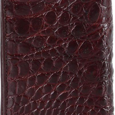 Ví nam Huy Hoàng da cá sấu kiểu đứng gù đầu màu nâu đỏ HT2740