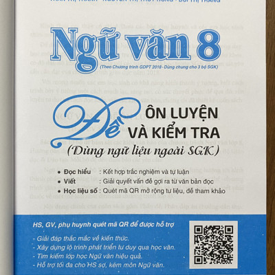 Ngữ văn 8 - Đề ôn luyện và kiểm tra (Dùng ngữ liệu ngoài sgk)