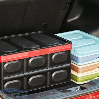 Thùng đựng đồ cốp xe ô tô xếp gọn dễ dàng với 2 dung tích 30L và 55L tiết kiệm tối đa không gian 