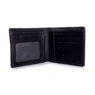 HJ2201 - Bóp nam Huy Hoàng da cá sấu gai bụng màu đen