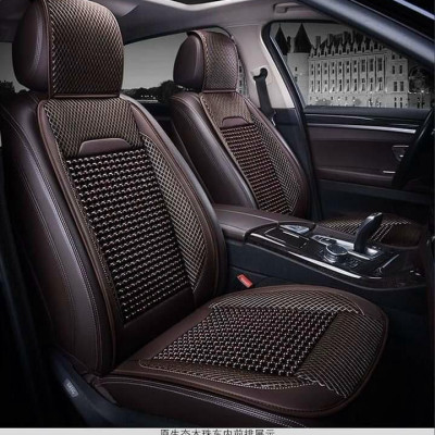 Lót ghế tựa lưng dạng hạt gỗ cao cấp cho ô tô