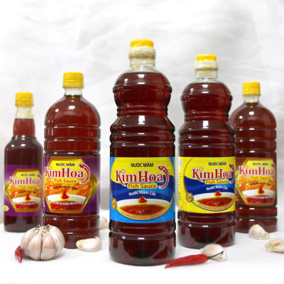 Nước Mắm truyền thống Kim Hoa Phú Quốc 30 độ đạm chai 1 Lít