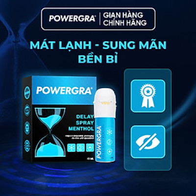 Chai xịt Mỹ Powergra Delay Spray Menthol - Chai 13ml