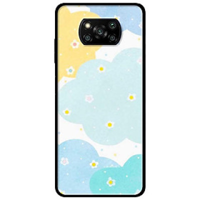Ốp lưng dành cho Xiaomi Poco X3 mẫu Mây Màu Hoa