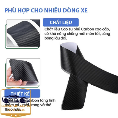 [HONDA] Bộ 9 Miếng Dán Vân Carbon Chống Trầy Xước Bậc Cửa Ô Tô Dành Cho Hãng Xe HONDA - Hàng Chính Hãng