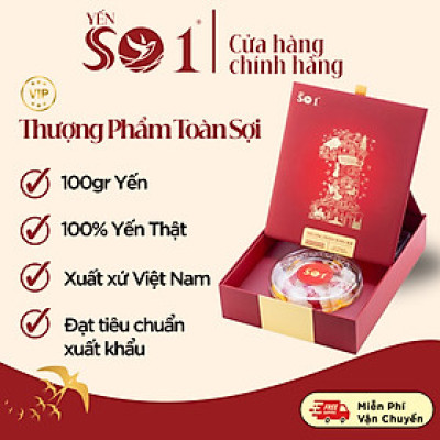 [Hộp 10gram ] Yến Số 1 Thượng Phẩm Toàn Sợi, Yến Tươi Tinh Chế, Yến sào 100%