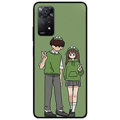 Ốp lưng dành cho Xiaomi Redmi Note 11 Pro mẫu Cặp Đôi Xanh