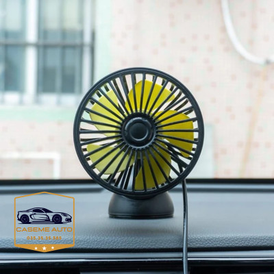 Quạt máy đơn mini gắn taplo và kính xe ô tô F403. Công suất 5W - Hàng Nhập Khẩu